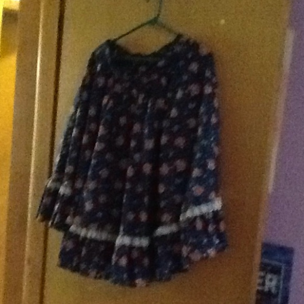 Square dance blue skirt